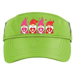 Happy Valentines Day Gnomes Love Matching Couples Adult Drive Performance Visor