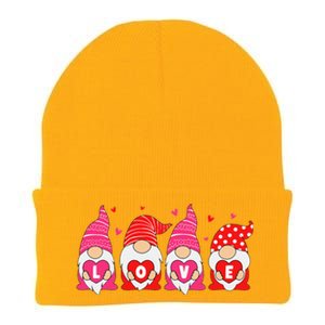 Happy Valentines Day Gnomes Love Matching Couples Knit Cap Winter Beanie