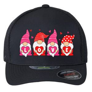 Happy Valentines Day Gnomes Love Matching Couples Flexfit Unipanel Trucker Cap