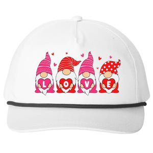 Happy Valentines Day Gnomes Love Matching Couples Snapback Five-Panel Rope Hat