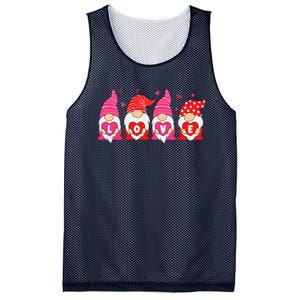 Happy Valentines Day Gnomes Love Matching Couples Mesh Reversible Basketball Jersey Tank