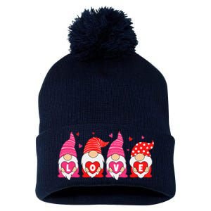 Happy Valentines Day Gnomes Love Matching Couples Pom Pom 12in Knit Beanie