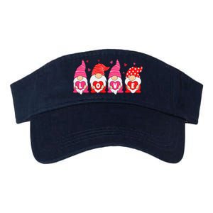 Happy Valentines Day Gnomes Love Matching Couples Valucap Bio-Washed Visor