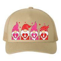 Happy Valentines Day Gnomes Love Matching Couples Yupoong Adult 5-Panel Trucker Hat