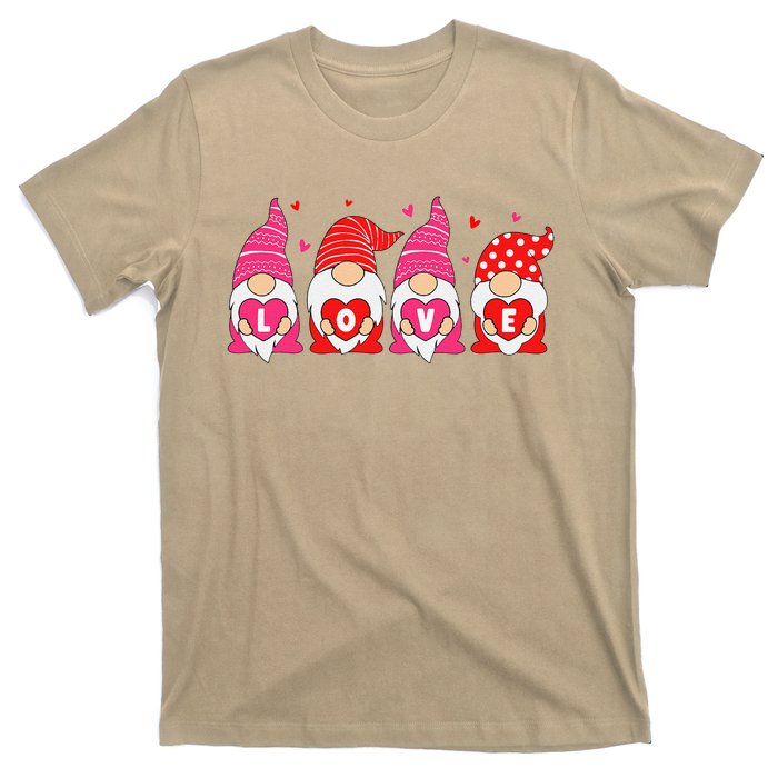 Happy Valentines Day Gnomes Love Matching Couples T-Shirt