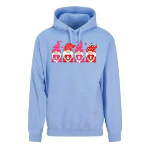 Happy Valentines Day Gnomes Love Matching Couples Unisex Surf Hoodie