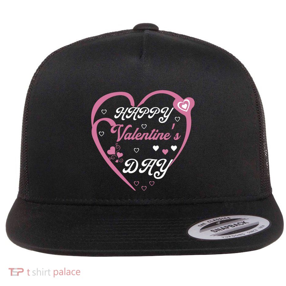Happy Valentine's Day Funny Valentines Day Flatbill Hat