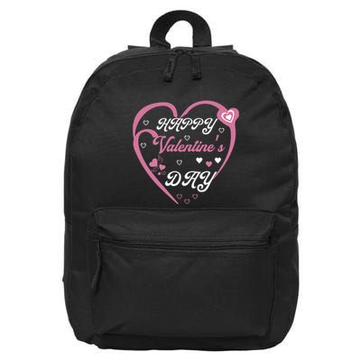Happy Valentine's Day Funny Valentines Day 16 in Basic Backpack