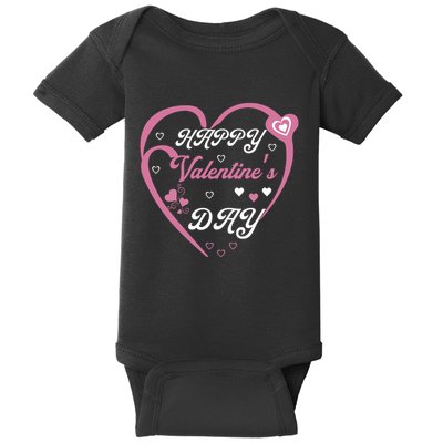 Happy Valentine's Day Funny Valentines Day Baby Bodysuit