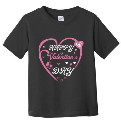 Happy Valentine's Day Funny Valentines Day Toddler T-Shirt