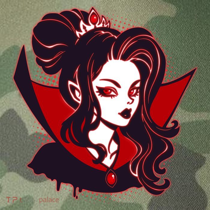 Halloween Dracula Vampire Princess Legacy Tie Dye Trucker Hat