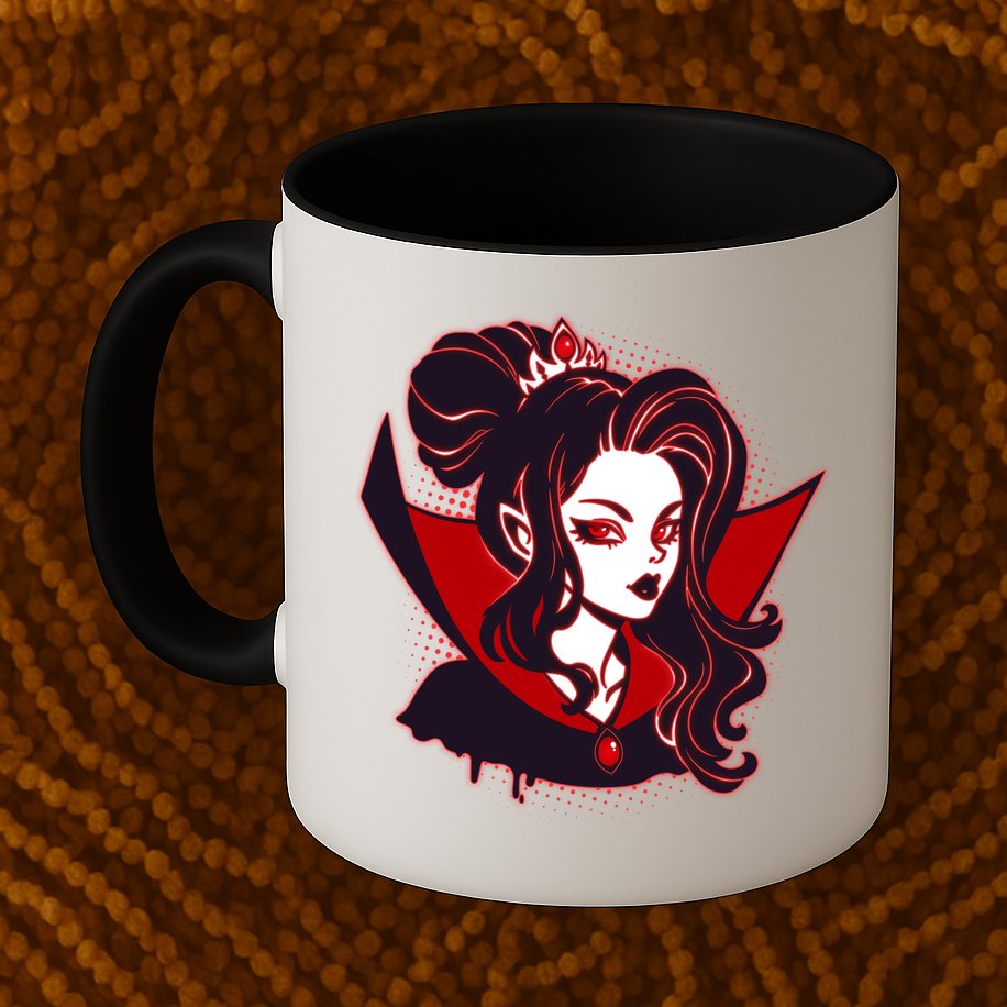 Halloween Dracula Vampire Princess Mug