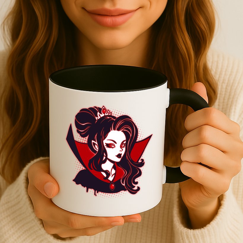 Halloween Dracula Vampire Princess Mug