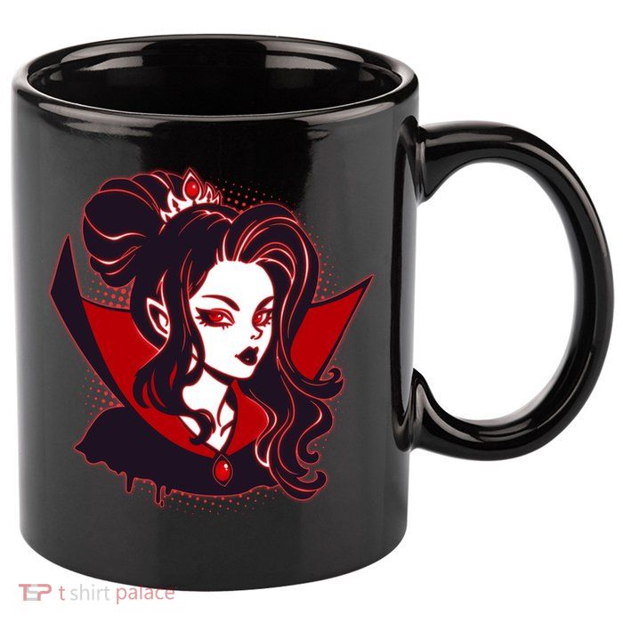 Halloween Dracula Vampire Princess 11oz C Handle Ceramic Mug