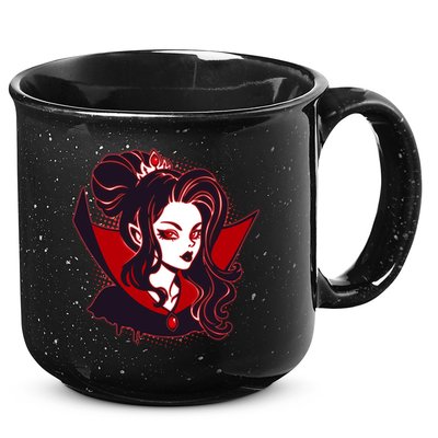 Halloween Dracula Vampire Princess 15oz Campfire Ceramic Mug
