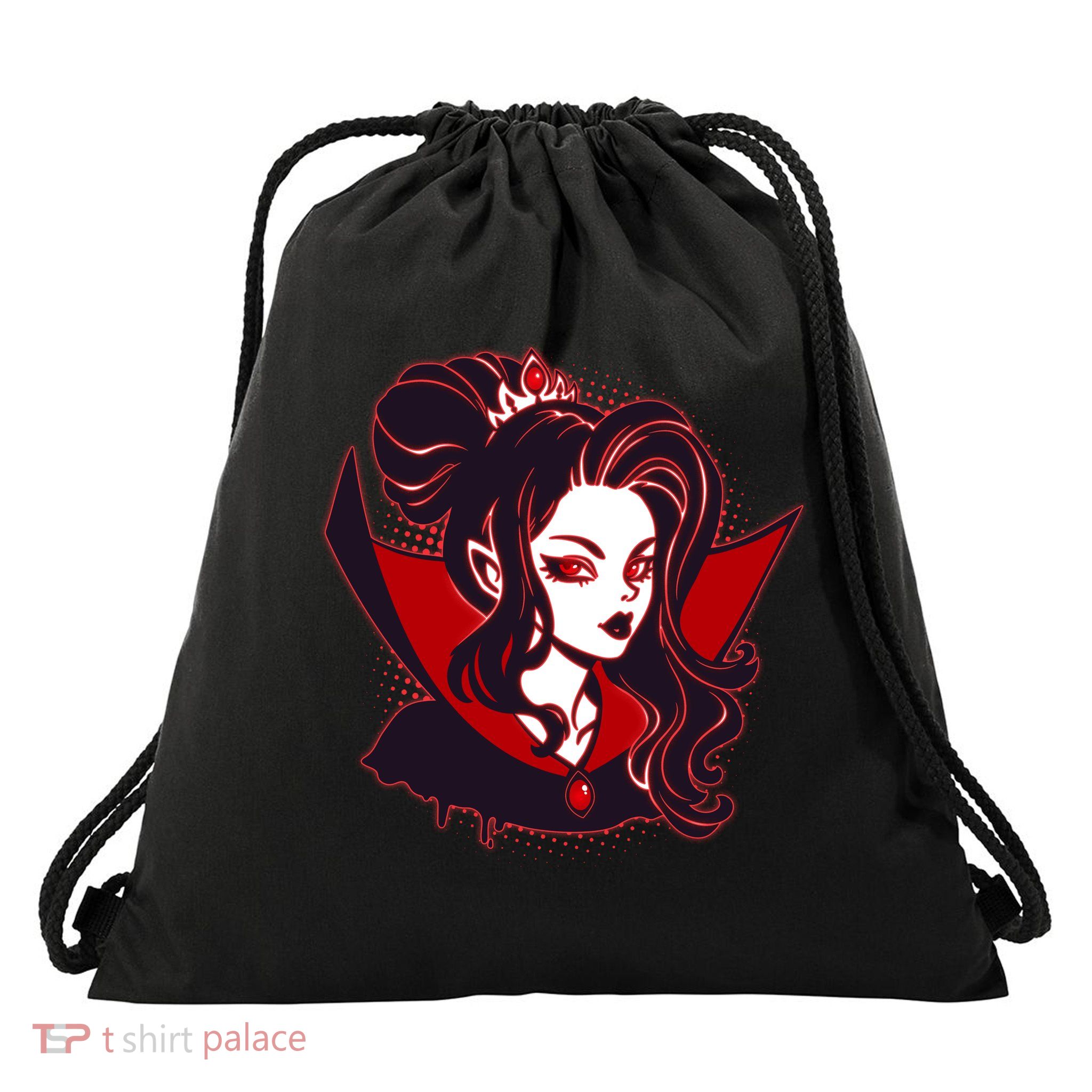 Halloween Dracula Vampire Princess Drawstring Bag