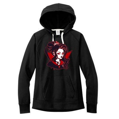 Halloween Dracula Vampire Princess Women's Fleece Hoodie