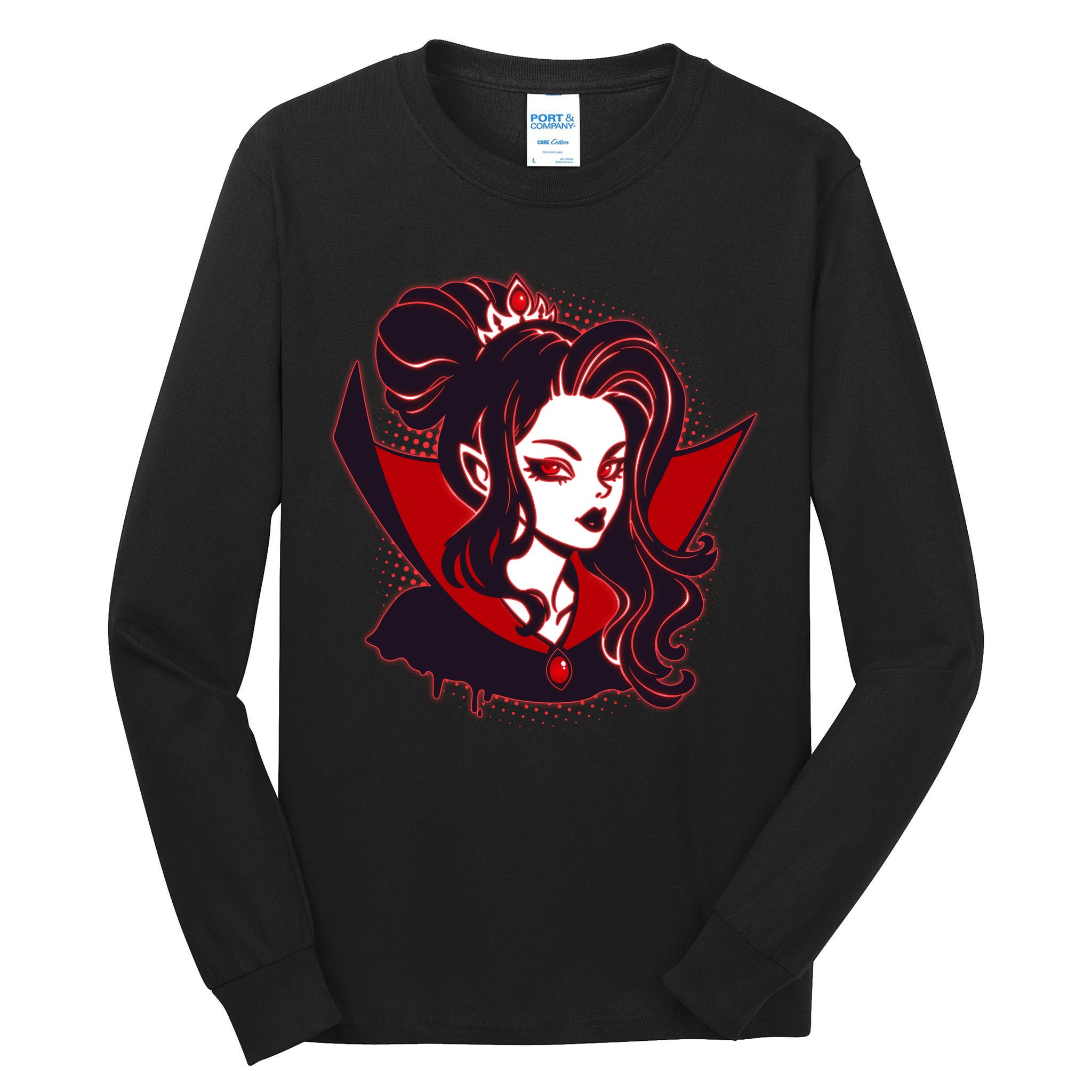 Halloween Dracula Vampire Princess Tall Long Sleeve T-Shirt