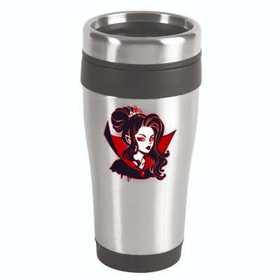 Halloween Dracula Vampire Princess 16oz Travel Tumbler