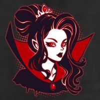 Halloween Dracula Vampire Princess Golf Towel
