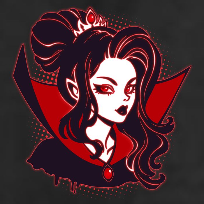 Halloween Dracula Vampire Princess Golf Towel