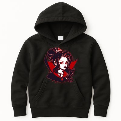 Halloween Dracula Vampire Princess Kids Hoodie