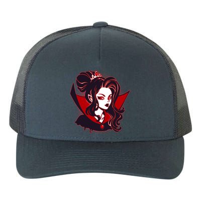 Halloween Dracula Vampire Princess Yupoong Adult 5-Panel Trucker Hat