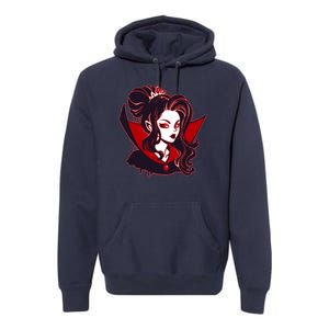 Halloween Dracula Vampire Princess Premium Hoodie