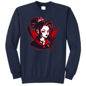 Halloween Dracula Vampire Princess Tall Sweatshirt