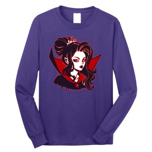 Halloween Dracula Vampire Princess Long Sleeve Shirt