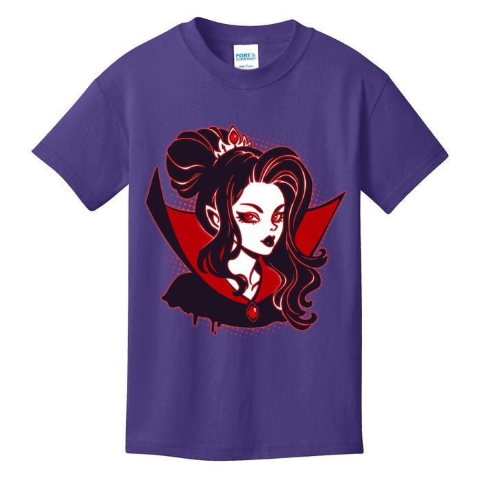 Halloween Dracula Vampire Princess Kids T-Shirt