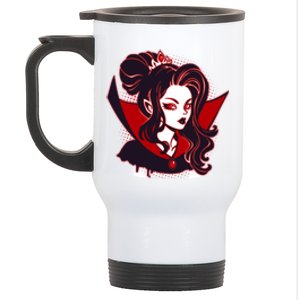 Halloween Dracula Vampire Princess Stainless Steel Travel Mug