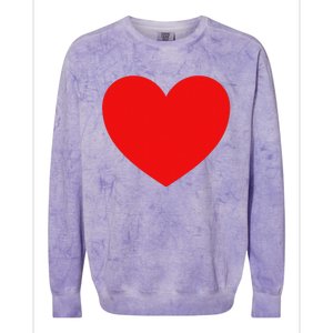 Heart Valentines Day Graphic Novelty Love Heart Colorblast Crewneck Sweatshirt