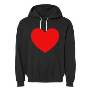 Heart Valentines Day Graphic Novelty Love Heart Garment-Dyed Fleece Hoodie