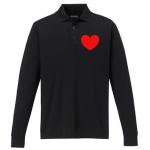 Heart Valentines Day Graphic Novelty Love Heart Performance Long Sleeve Polo