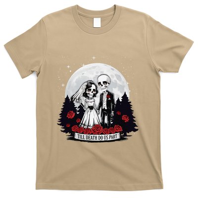 Horror Valentines Day Skeleton Couple Till Death Do Us Apart T-Shirt