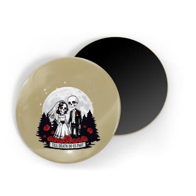 Horror Valentines Day Skeleton Couple Till Death Do Us Apart Magnet