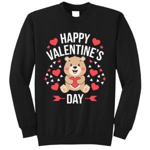 Happy ValentineS Day Cute Bear Heart For Sweatshirt