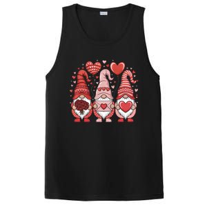 Happy ValentineS Day Gnomes Heart Cute Love Valentine Gift PosiCharge Competitor Tank