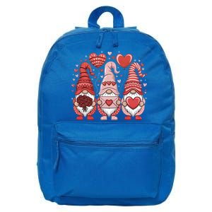 Happy ValentineS Day Gnomes Heart Cute Love Valentine Gift 16 in Basic Backpack