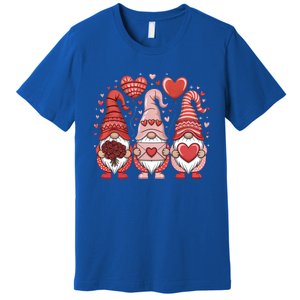 Happy ValentineS Day Gnomes Heart Cute Love Valentine Gift Premium T-Shirt