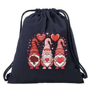 Happy ValentineS Day Gnomes Heart Cute Love Valentine Gift Drawstring Bag