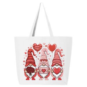 Happy ValentineS Day Gnomes Heart Cute Love Valentine Gift 25L Jumbo Tote