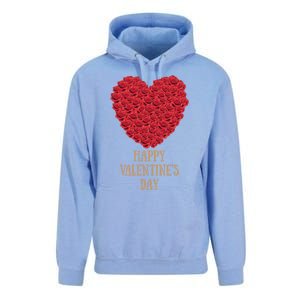 Happy Valentines Day Flowers Rose Heart Gift Unisex Surf Hoodie