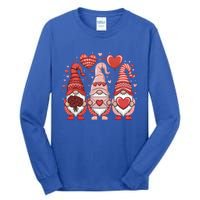 Happy ValentineS Day Gnomes Heart Cute Gift Love Valentine Tall Long Sleeve T-Shirt