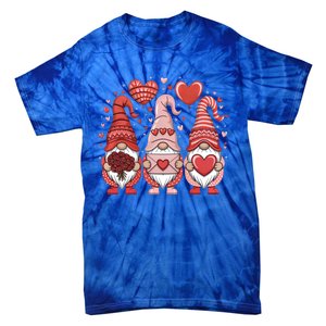 Happy ValentineS Day Gnomes Heart Cute Gift Love Valentine Tie-Dye T-Shirt