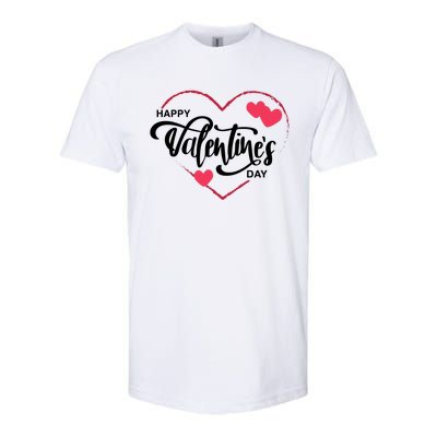 Happy Valentines Day Heart Cute Gift Softstyle® CVC T-Shirt