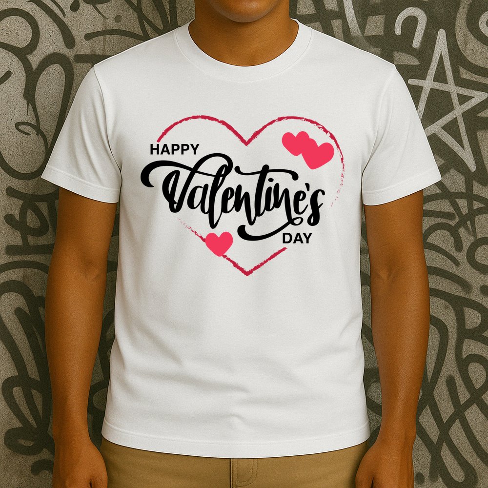 Happy Valentines Day Heart Cute Gift T-Shirt