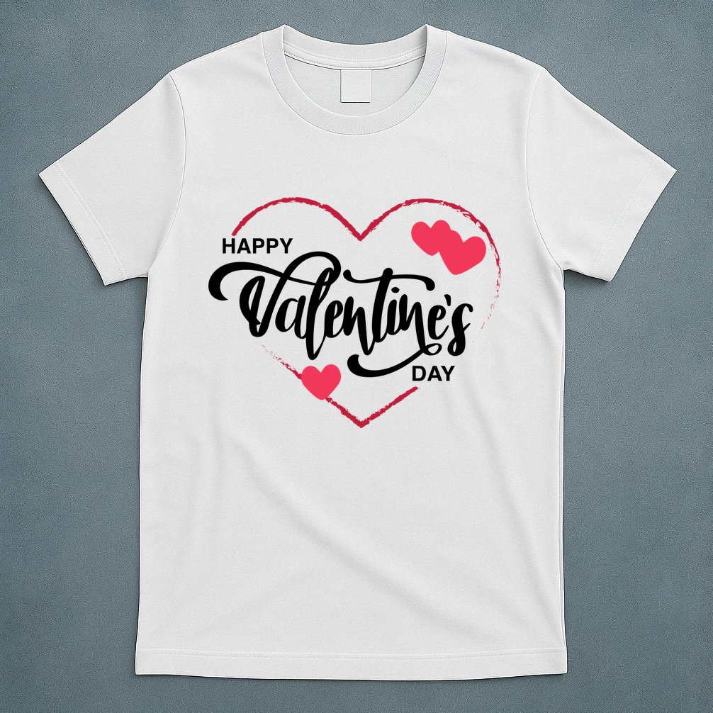 Happy Valentines Day Heart Cute Gift T-Shirt