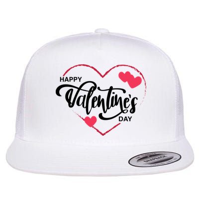 Happy Valentines Day Heart Cute Gift Flatbill Hat